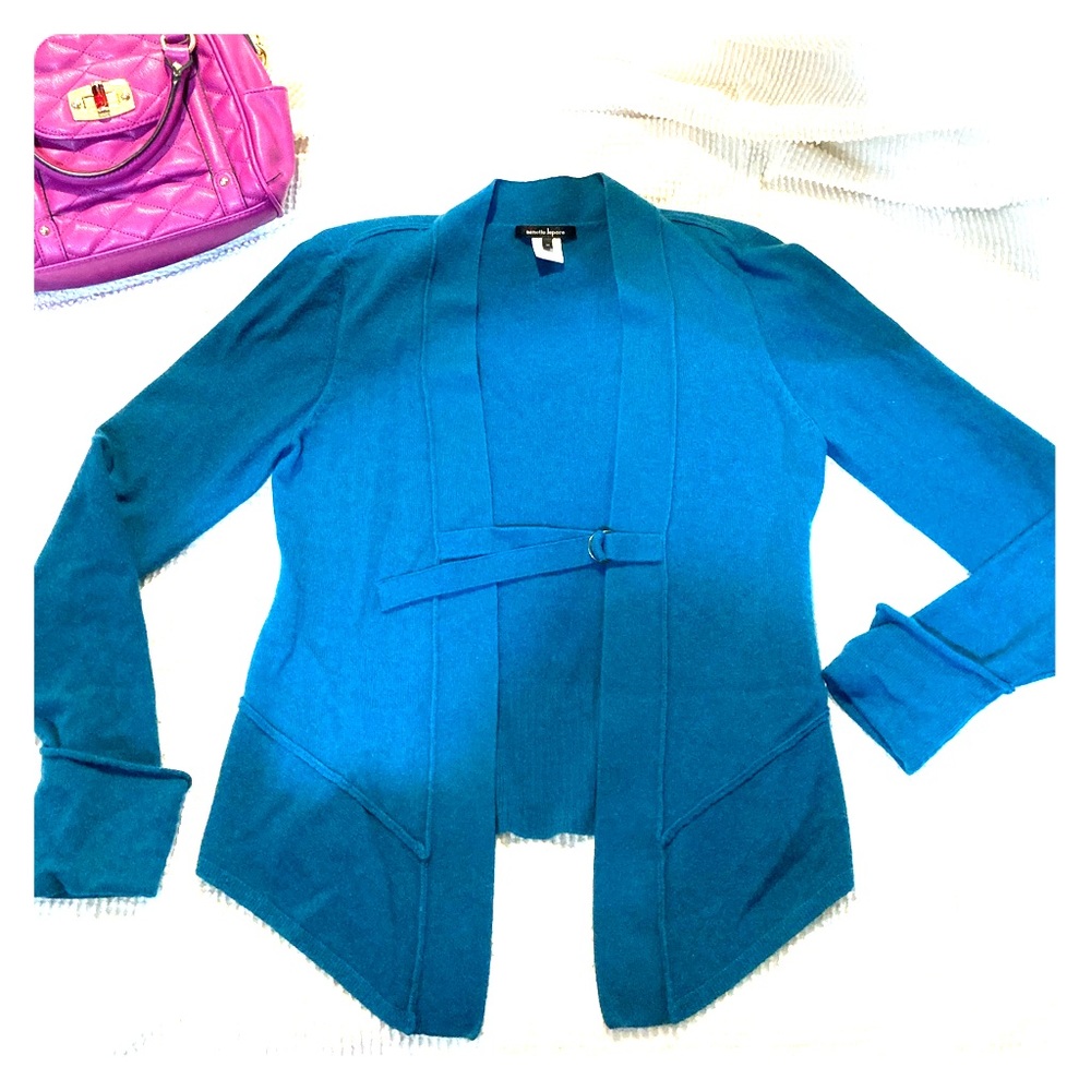 Nanette Lepore Buckle Sweater Jacket